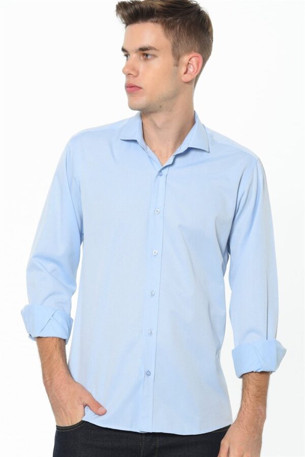G675 DEWBERRY MEN'S SHIRT-BLUE