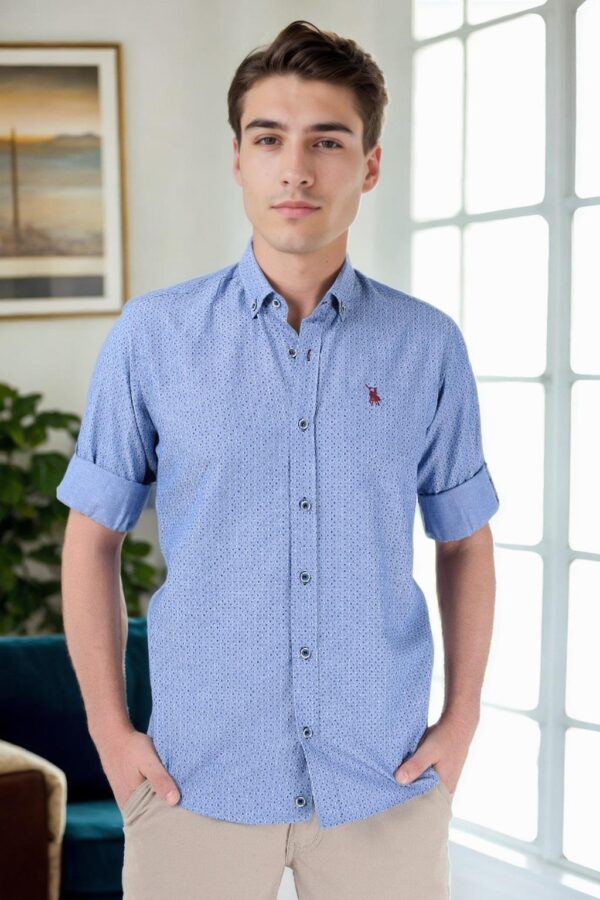 G685 DEWBERRY MEN'S SHIRT-NAVY-1