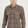 G697 DEWBERRY MEN'S SHIRT-BROWN