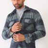 G697 DEWBERRY MEN'S SHIRT-GREEN-NAVY BLUE