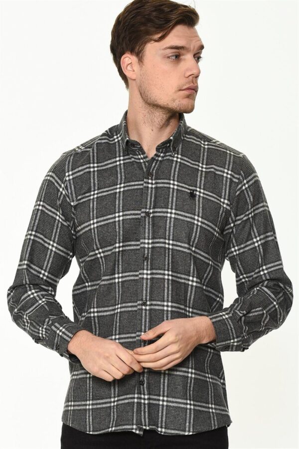 G699 DEWBERRY MEN'S SHIRT-ANTHRACITE
