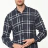 G701 DEWBERRY MEN'S SHIRT-NAVY BLUE