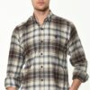 G702 DEWBERRY MEN'S SHIRT-COFFEE