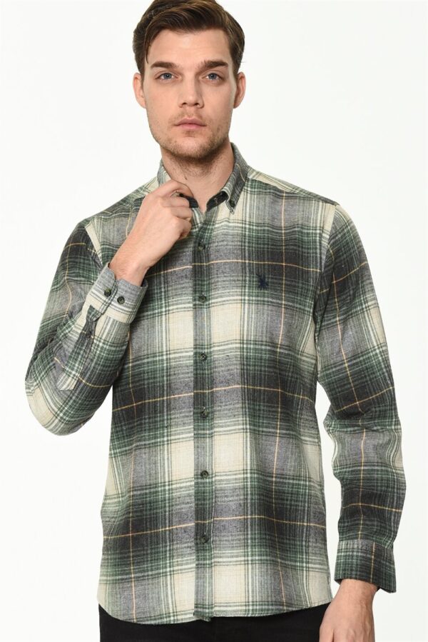 G702 DEWBERRY MEN'S SHIRT-GREEN