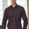 G711 DEWBERRY MEN'S SHIRT-BURGUNDY-1