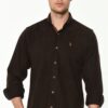 G715 DEWBERRY MEN'S SHIRT-BROWN