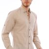 G721 DEWBERRY MEN'S SHIRT-BEIGE