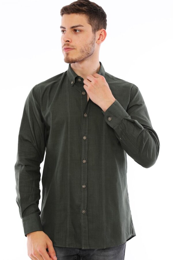 G721 DEWBERRY MEN'S SHIRT-KHAKI
