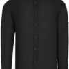 G721 DEWBERRY MENS SHIRT-PLAIN BLACK