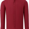 G721 DEWBERRY MEN'S SHIRT-PLAIN BURGUNDY