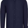 G721 DEWBERRY MENS SHIRT-PLAIN NAVY BLUE