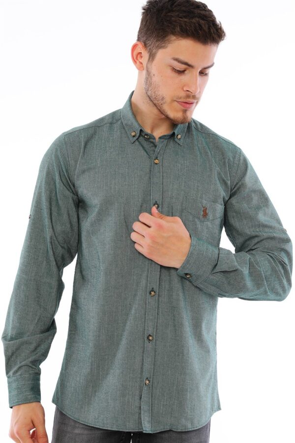G723 DEWBERRY MEN'S SHIRT-KHAKI