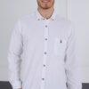 G723 DEWBERRY MEN'S SHIRT-WHITE