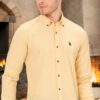 G776 DEWBERRY MEN'S SHIRT-PLAIN YELLOW