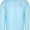 G974 DEWBERRY MEN'S SHIRT-CYAN