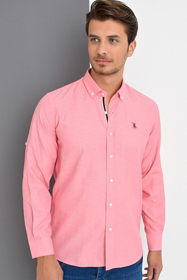 G974 DEWBERRY MEN'S SHIRT-PINK