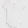 GAP Baba test henley rövid ujjú bodysuit