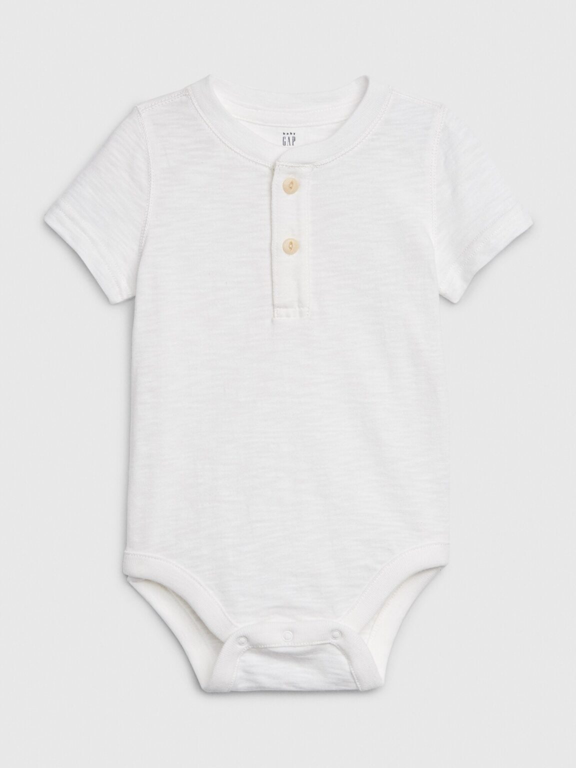 GAP Baba test henley rövid ujjú bodysuit