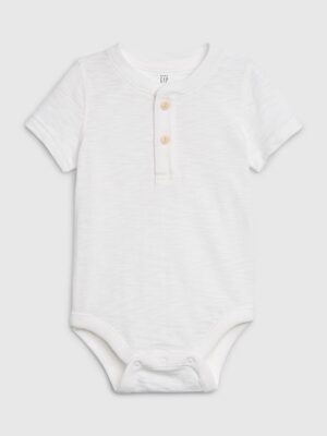 GAP Baba test henley rövid ujjú bodysuit