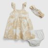 GAP Baby Linen Dress with Headband - Girls