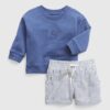GAP Baby Set Sweatshirt & Shorts - Boys