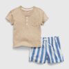 GAP Baby Set T-shirt and Striped Shorts - Boys
