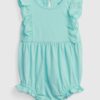 GAP Baby cotton bodysuit with ruffles - Girls