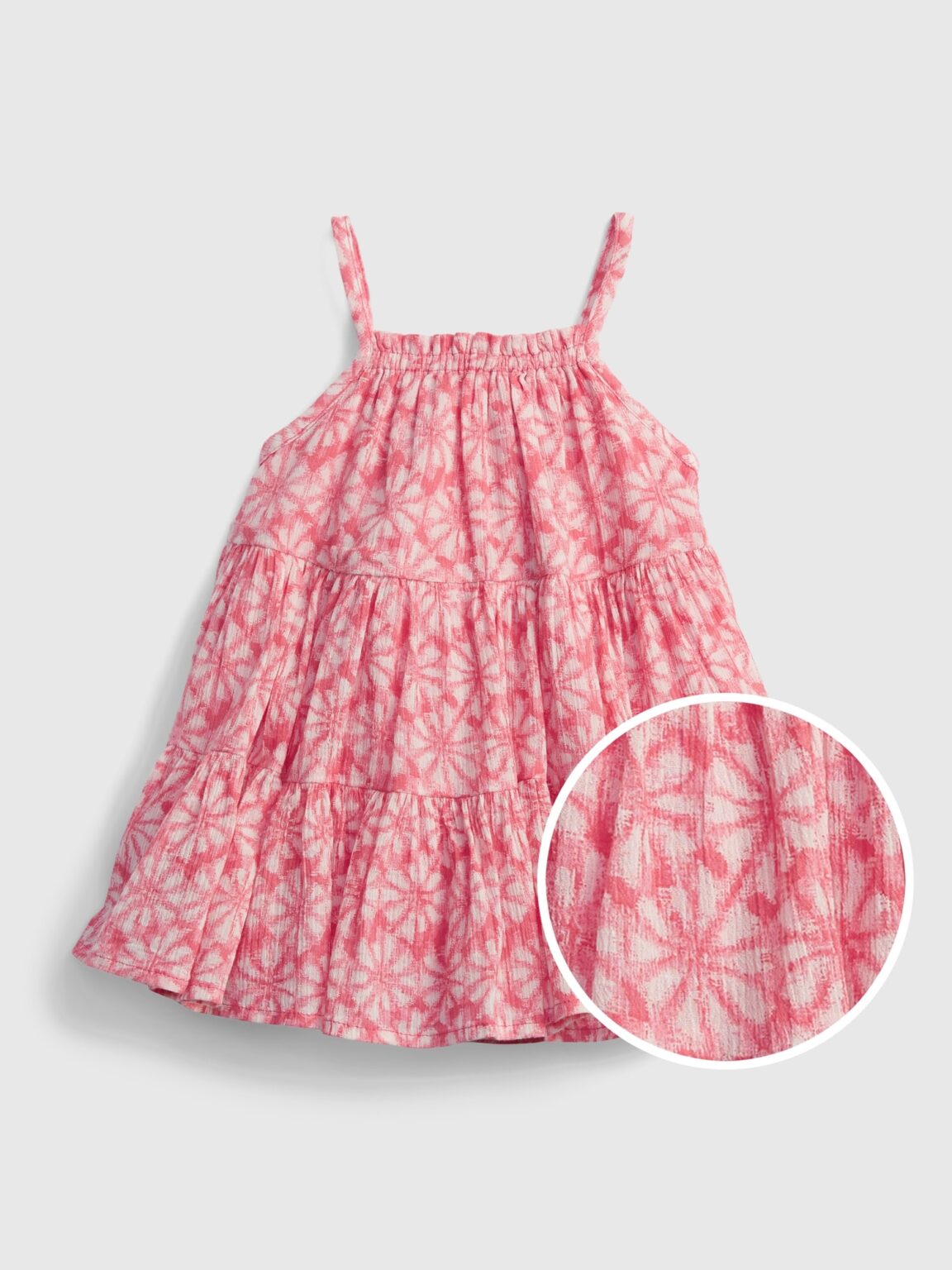 GAP Baby šaty géz többszintű virágos ruha