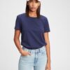 GAP Blue Women's T-Shirt Organic Vintage