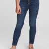 GAP Blue girls' jeans kids high-rise distressed ankle jeggings with washwell&#153