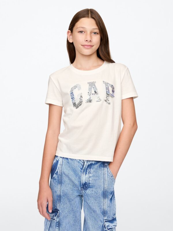 GAP Children's T-shirt with sequin logo - Girls