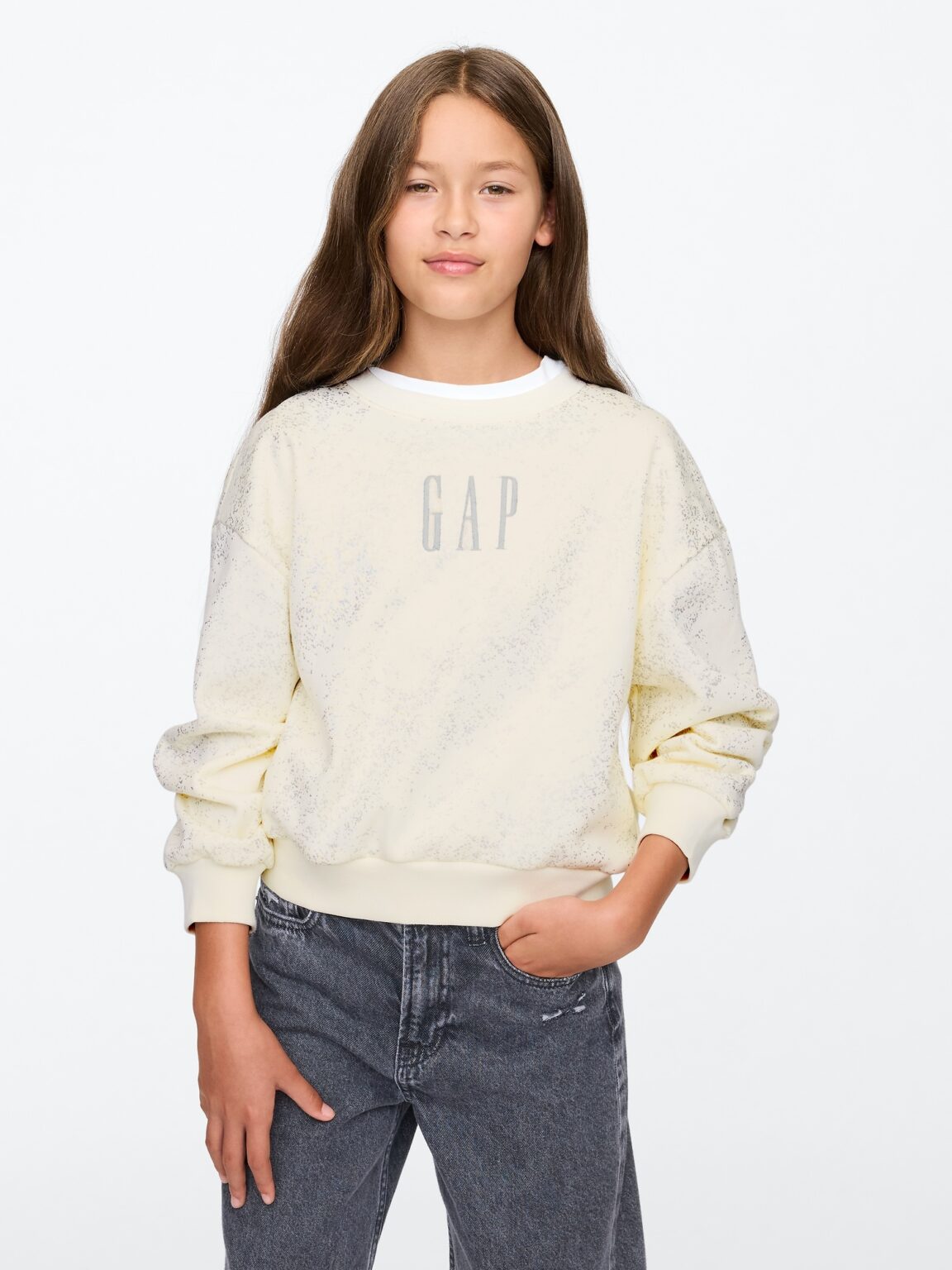 GAP Children's oversize sweatshirt with logo - Girls