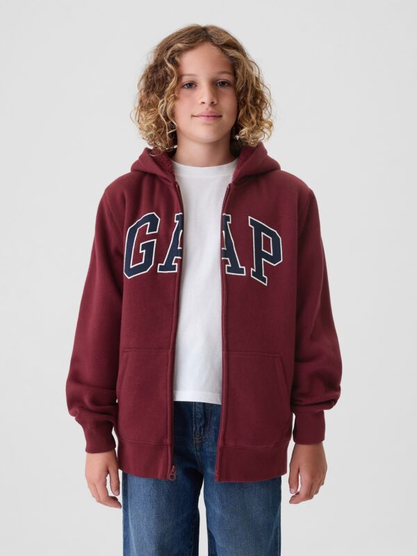GAP Children's sherpa sweatshirt with logo - Boys