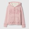GAP Children's sherpa sweatshirt with logo - Girls