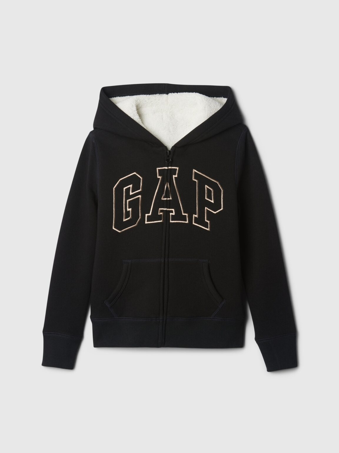 GAP Children's sherpa sweatshirt with logo - Girls