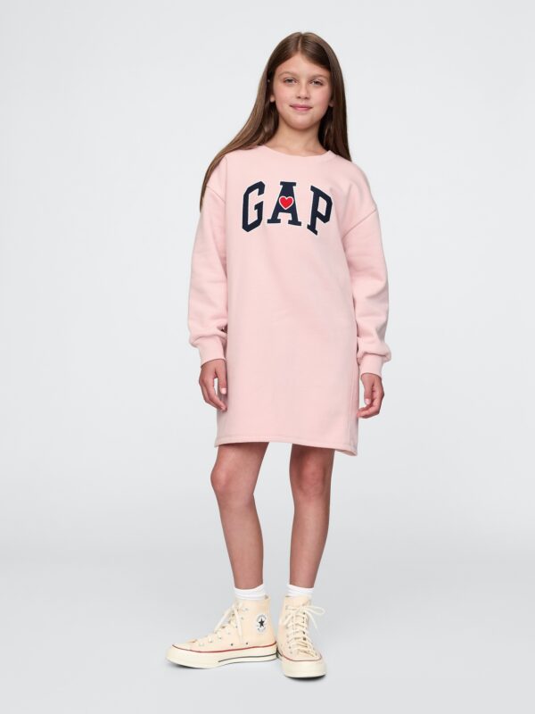 GAP Children's sweatshirt oversize dress with logo - Girls