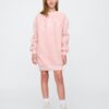 GAP Children's sweatshirt oversize sherpa dress with logo - Girls