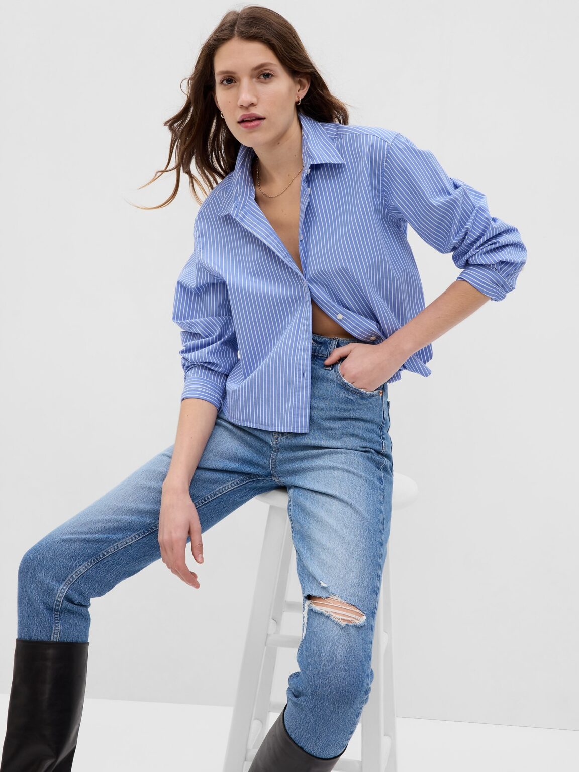 GAP Cotton Shirt crop - Women