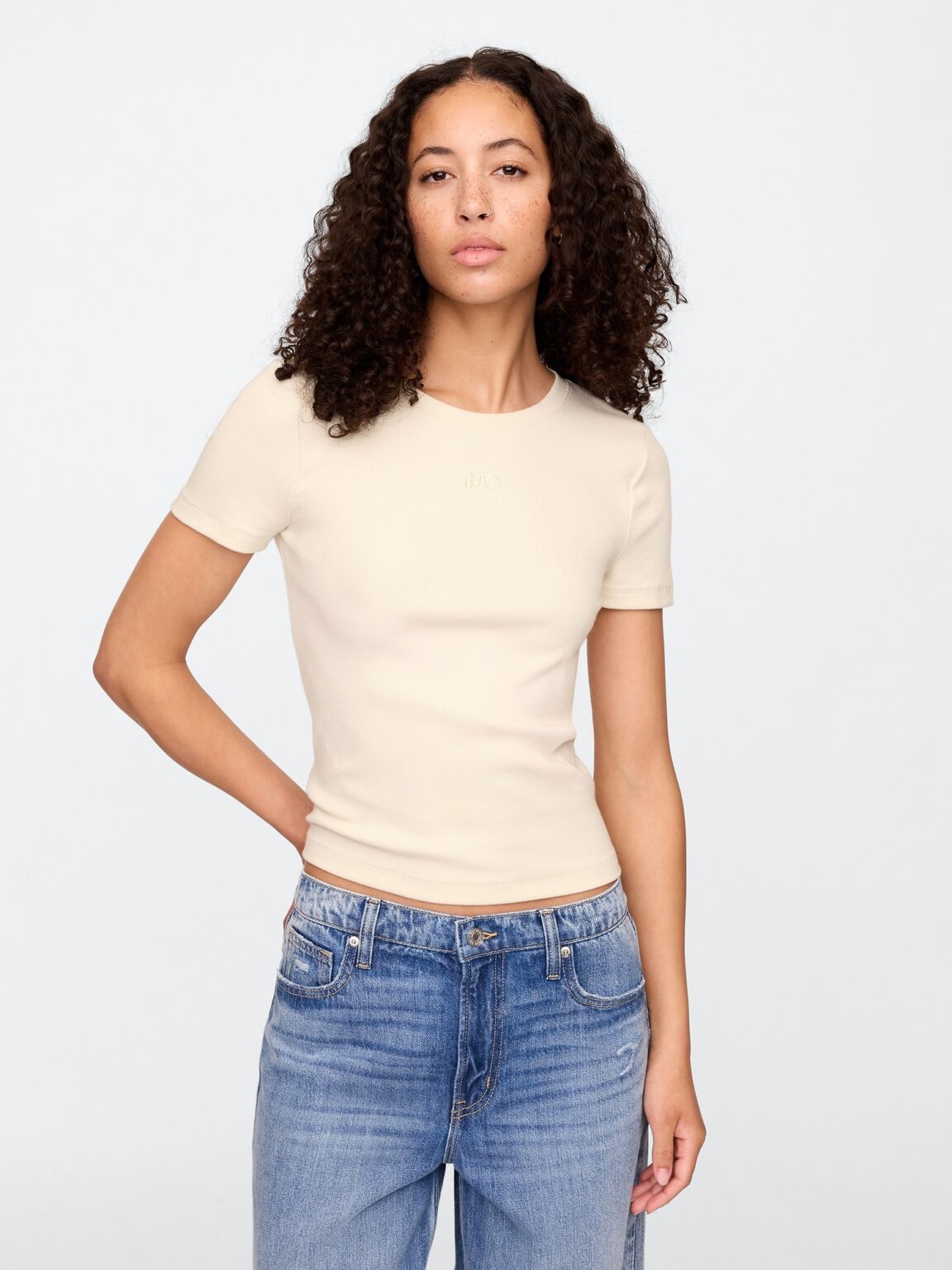 GAP Crop T-shirt with logo - Women's