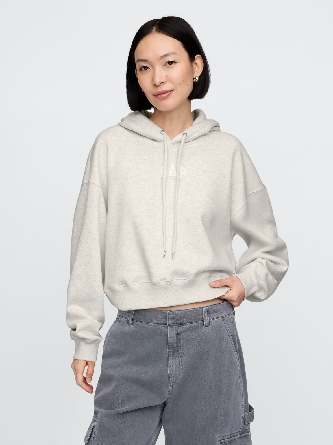 GAP Crop sweatshirt with logo - Women's