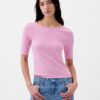 GAP Cropp T-Shirt with Neckline - Women