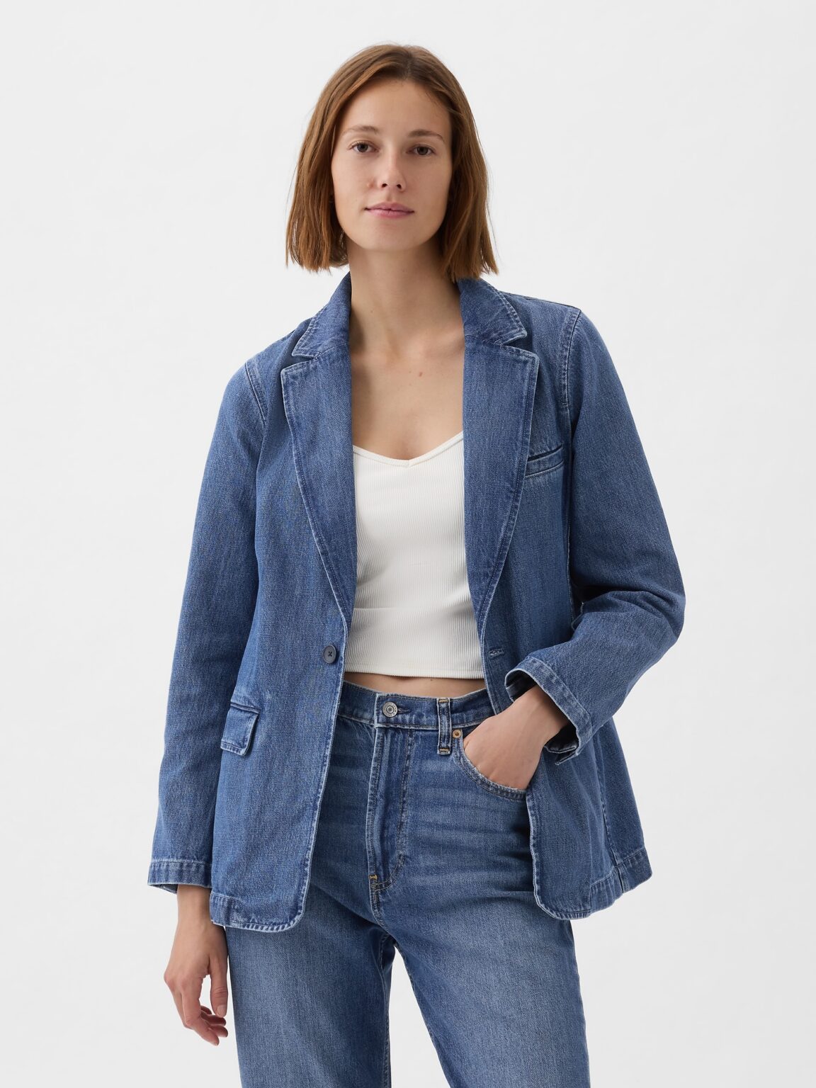 GAP Denim Blazer - Women's