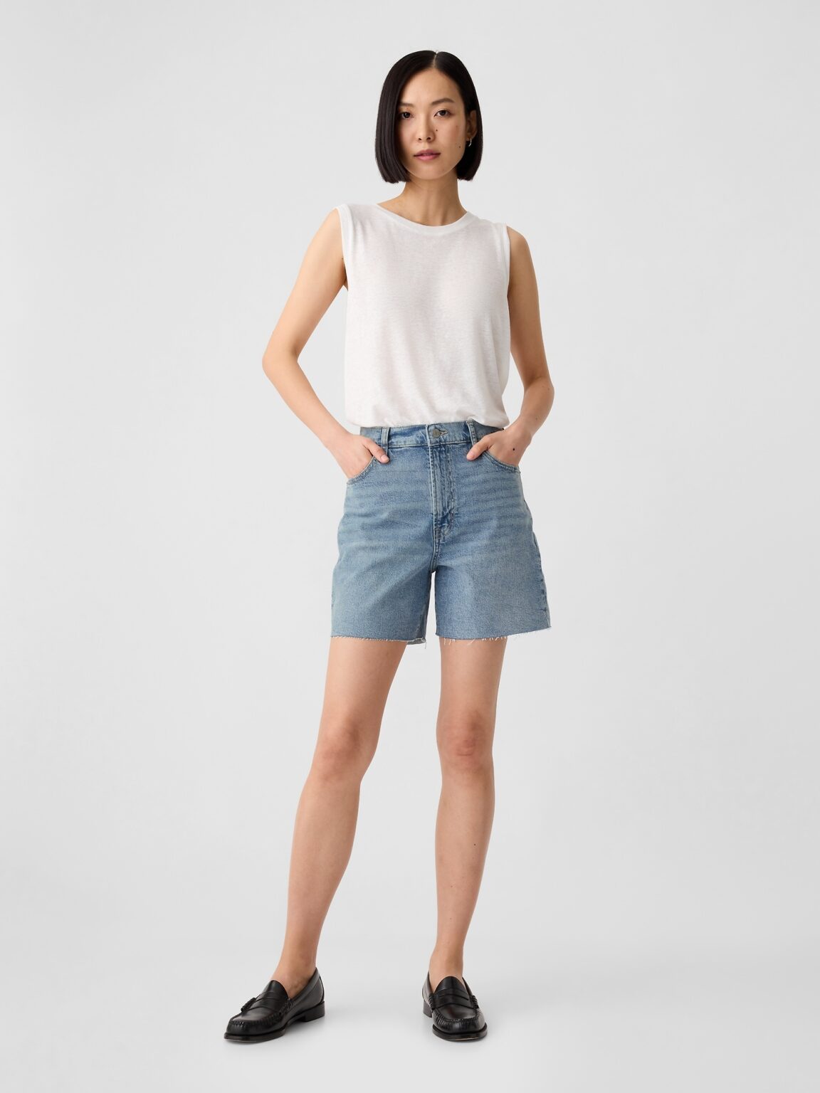 GAP Denim Midi Shorts - Women's