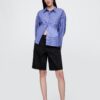 GAP Denim Shorts Mid Rise Longline - Women's