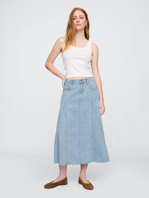 GAP Denim maxi skirt UltraSoft - Women's