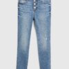 GAP Dětské džíny jeggings magas emelkedés distressed boka max stretch