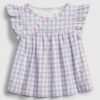 GAP Dětský felső est gingham fl