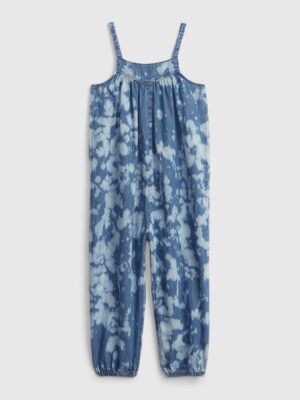 GAP Dětský overal tie-festék farmer jumpsuit a Washwell