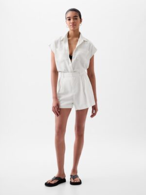 GAP High Rise Linen Shorts - Women's