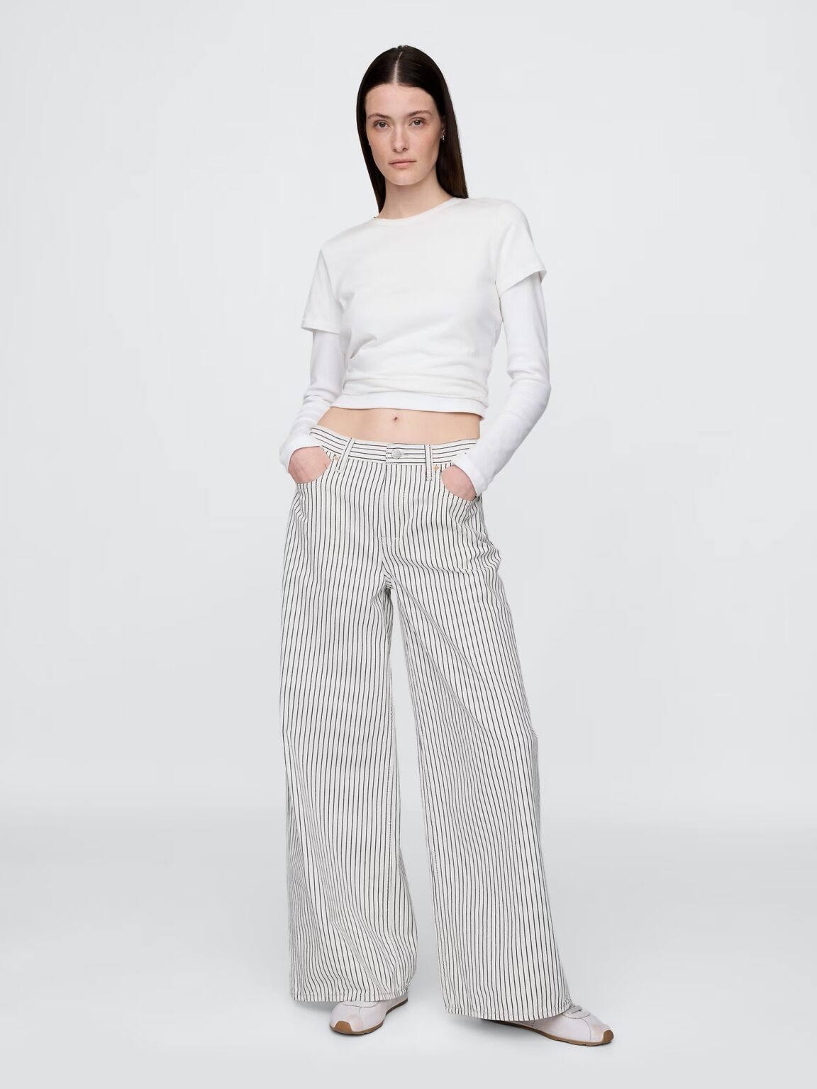 GAP Jeans Stripe Baggy - Women's